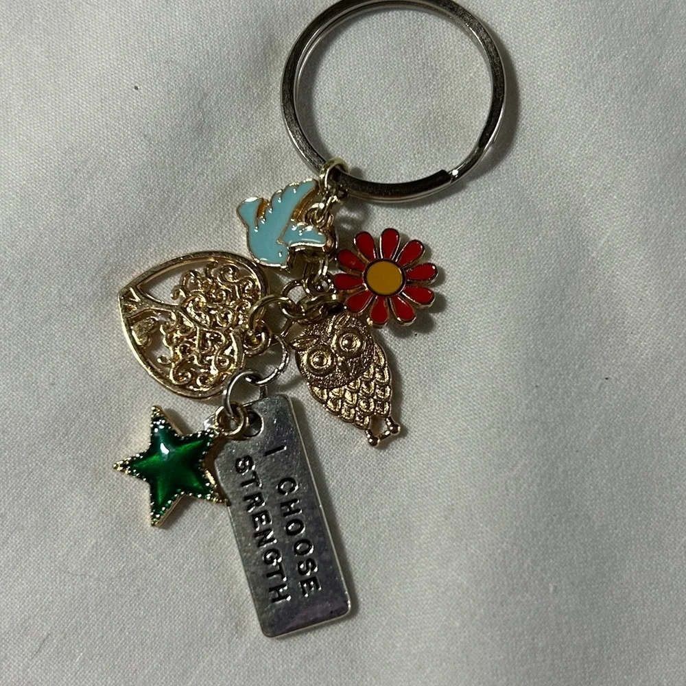 ‘I choose strength’‎ keychain